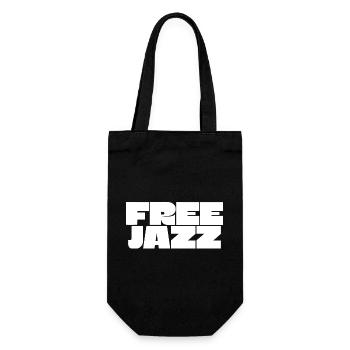Free Jazz fettes Logo - Geschenkbeutel für Flaschen - Schwarz - Vorne
