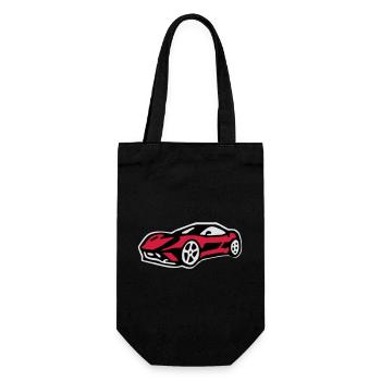 Voiture de sport ferari - Sac à bouteille - noir - Devant