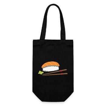 Sushi - Geschenkbeutel für Flaschen - Schwarz - Vorne