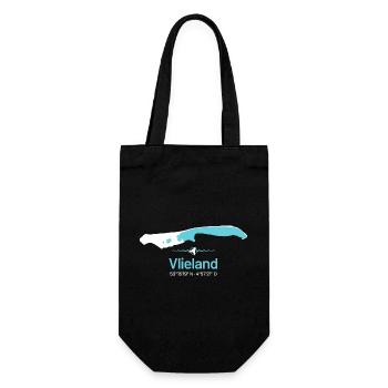 Vlieland | Design map - Gift Bag for Bottles - black - Front