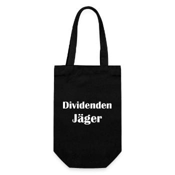 Dividendenjäger - Geschenkbeutel für Flaschen - Schwarz - Vorne