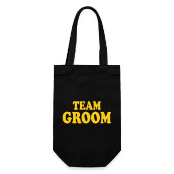Team groom - Geschenkbeutel für Flaschen - Schwarz - Vorne