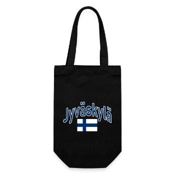 Jyväskylä drapeau finlandais - Sac à bouteille - noir - Devant