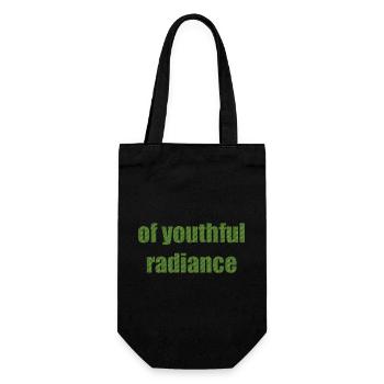 of youthful radiance - Gift Bag for Bottles - black - Front