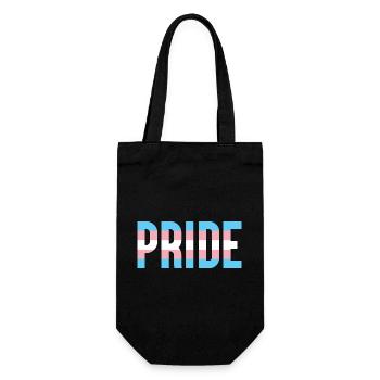 Pride Month LGBT - Trans Pride - Geschenkbeutel für Flaschen - Schwarz - Vorne
