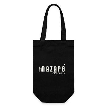 Nazare Surfing Portugal - Geschenkbeutel für Flaschen - Schwarz - Vorne