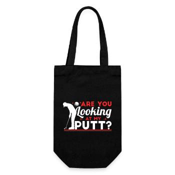 Are You Looking At My Putt - Gift Bag for Bottles - black - Front