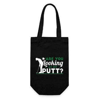 Golfer Humor Golfing Golf Club - Geschenkbeutel für Flaschen - Schwarz - Vorne