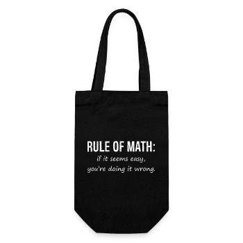 Math chemise Drôle Mens Mathlete Règle de Math drôle - Sac à bouteille - noir - Devant