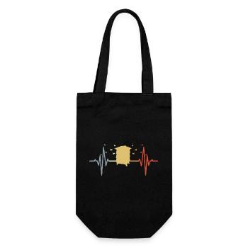 Palpitations de coeur de ruche vintage - Sac à bouteille - noir - Devant
