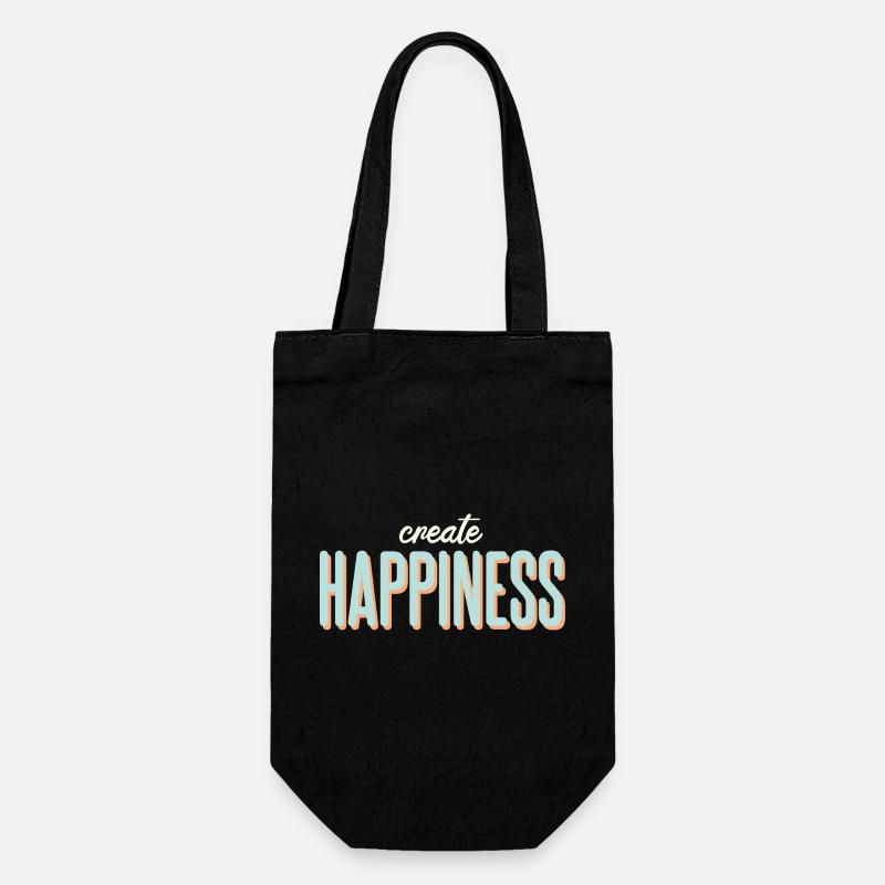 Positive - Geschenkbeutel für Flaschen - Schwarz