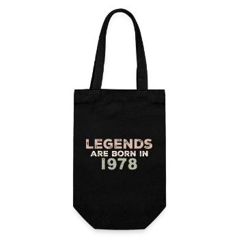 Légendes 1978 Vintage rétro anniversaire Original - Sac à bouteille - noir - Devant