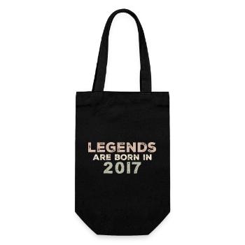 Légendes 2017 Vintage rétro anniversaire Original - Sac à bouteille - noir - Devant