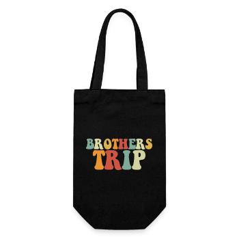 Sibling Brothers Journey - Gift Bag for Bottles - black - Front