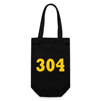 304 - Geschenkbeutel für Flaschen - Schwarz - Vorne