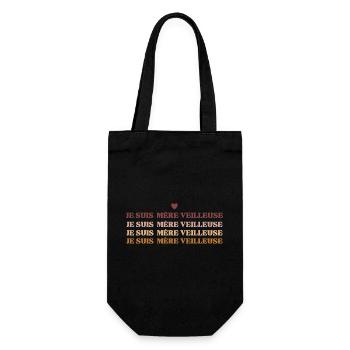 Je suis mère veilleuse - Sac à bouteille - noir - Devant