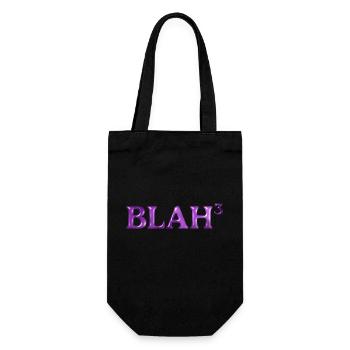 BLAH_3 - Gift Bag for Bottles - black - Front