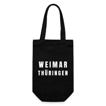 Weimar, Thuringia - Gift Bag for Bottles - black - Front