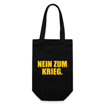No to war - Gift Bag for Bottles - black - Front