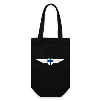 Conception de t-shirts en Finlande – Nordic Style & Nature - Sac à bouteille - noir - Devant