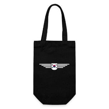 J’aime la Corée du Sud Design T-shirt Outfit - Sac à bouteille - noir - Devant