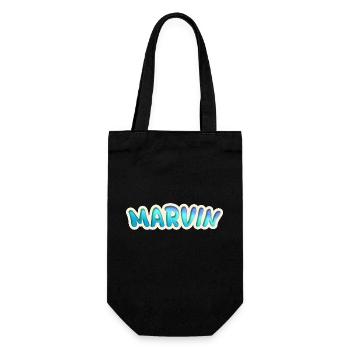 Geschenk für Marvin - Geschenkbeutel für Flaschen - Schwarz - Vorne