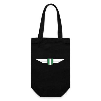 Nigeria Design – Show your love for the country - Gift Bag for Bottles - black - Front