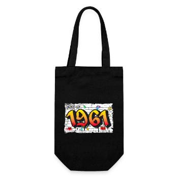 Timeless 1961 Graffiti – 64 Years of Urban Cool - Gift Bag for Bottles - black - Front