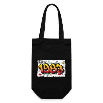 Best of 1983 Graffiti – 42 Jahre Vintage Cool - Geschenkbeutel für Flaschen - Schwarz - Vorne