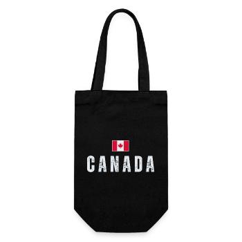 Drapeau canadien, patriote canadien - Sac à bouteille - noir - Devant