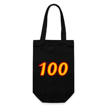 100. 100 ANS. 100e ANNIVERSAIRE. ANNIVERSAIRE 100  - Sac à bouteille - noir - Devant