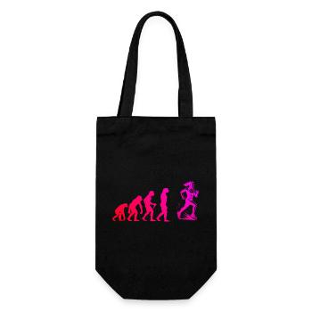 Characterful running design - Gift Bag for Bottles - black - Front