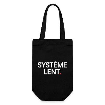 Système lent humour fatigue travail - Sac à bouteille - noir - Devant