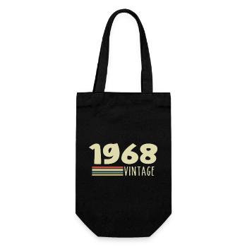 Jubiläum 1968 1968 - Geschenkbeutel für Flaschen - Schwarz - Vorne