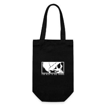 TOO OLD TO DIE YOUNG Skull Skeleton Rocker - Gift Bag for Bottles - black - Front