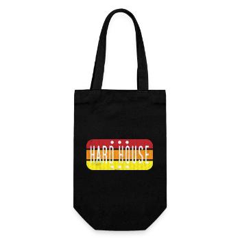 Harter Hausgradient - Geschenkbeutel für Flaschen - Schwarz - Vorne