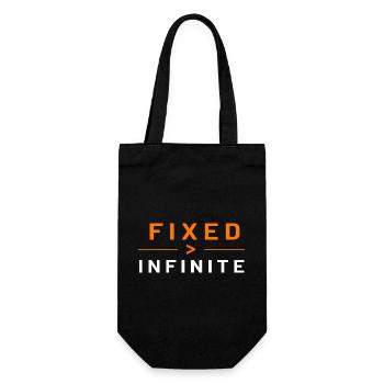 Bitcoin Fixed Supply Typography - Gift Bag for Bottles - black - Front