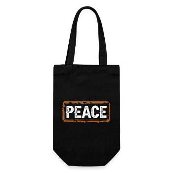 Paix - Sac à bouteille - noir - Devant