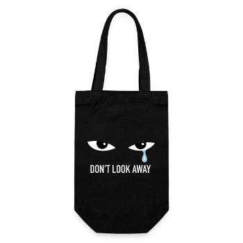 Blue Tear – Don't Look Away - Gift Bag for Bottles - black - Front