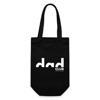 Dad Club Premium Member | Vater | Vatertag - Geschenkbeutel für Flaschen - Schwarz - Vorne