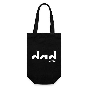Dad Est. 2026 | Vater | Vatertag - Geschenkbeutel für Flaschen - Schwarz - Vorne