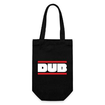 DUB Bold Wordmark with Red Bars - Gift Bag for Bottles - black - Front