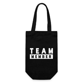Team Member - Gift Bag for Bottles - black - Front