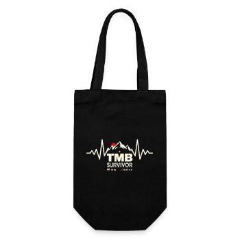 TMB Survivor Tour du Mont-Blanc Hiking Trek - Gift Bag for Bottles - black - Front