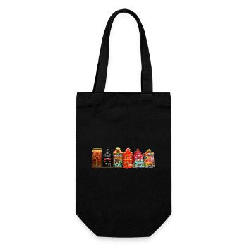 hot spot Amsterdam - Gift Bag for Bottles - black - Front