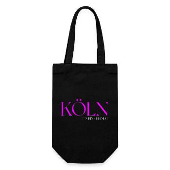 Köln meine Heimat - Geschenkbeutel für Flaschen - Schwarz - Vorne
