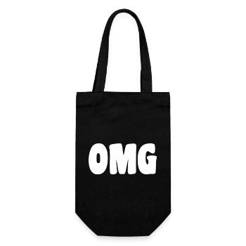 OMG - Geschenkbeutel für Flaschen - Schwarz - Vorne