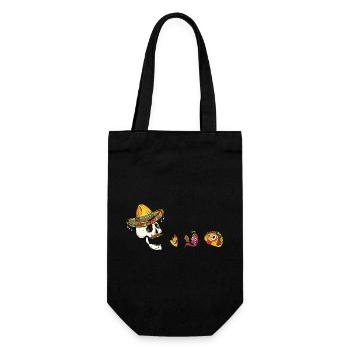Funny Eating Tacos Cinco De Mayo Boys Kids Woman - Gift Bag for Bottles - black - Front