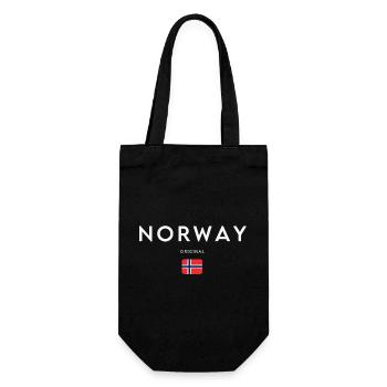 Norwegian flag, Norwegian pride - Gift Bag for Bottles - black - Front