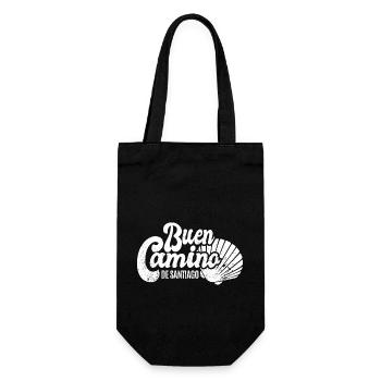 Buen Camino - Camino de Santiago - Pilgrimage - Santiago - Gift Bag for Bottles - black - Front